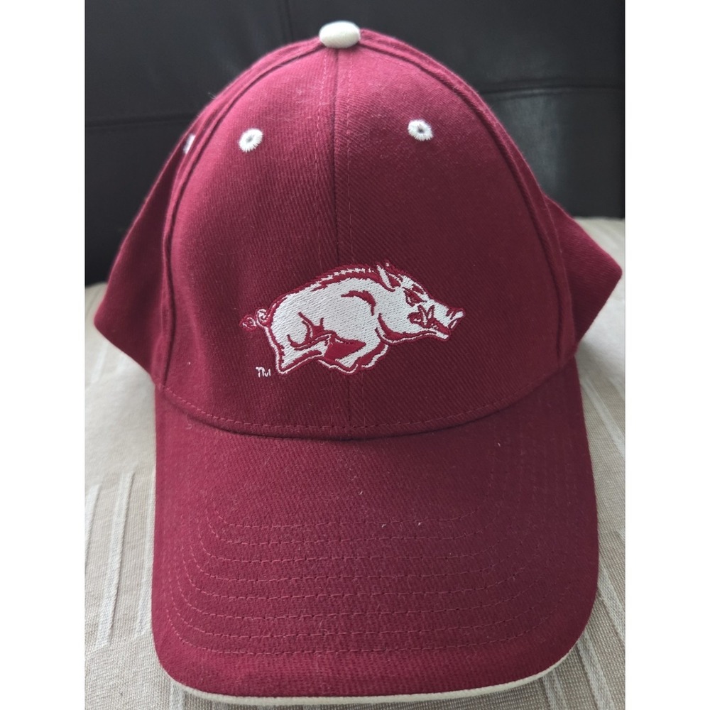 Arkansas Razorbacks Hogs Cap Adjustable Strap One Size Fits Most‎ Gently Used